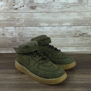 Nike Air Force 1 Mid Green Gum Suede Size 10C